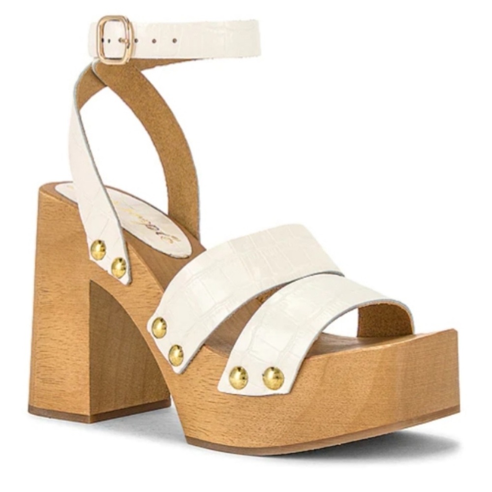 New Free People Mallory Clog in White